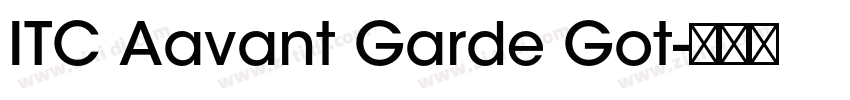 ITC Aavant Garde Got字体转换